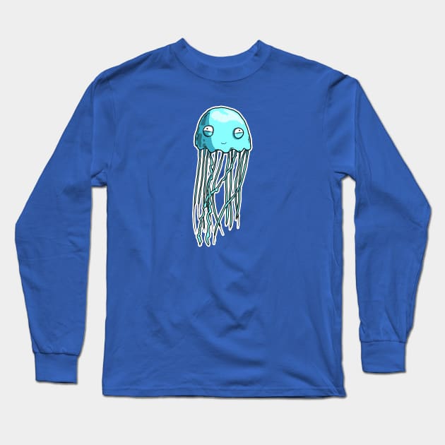 Derpy Jelly Fish Long Sleeve T-Shirt by dankdesigns